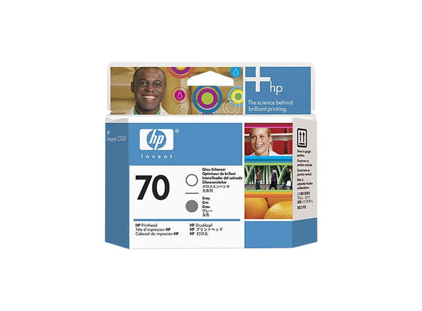 HP nr. 70 skrivehode glansforbedrer +grå 